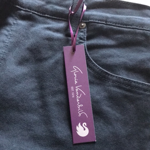 GLORIA VANDERBILT Amanda Size 14 average deep forest green jeans classic fit NEW - Picture 5 of 9